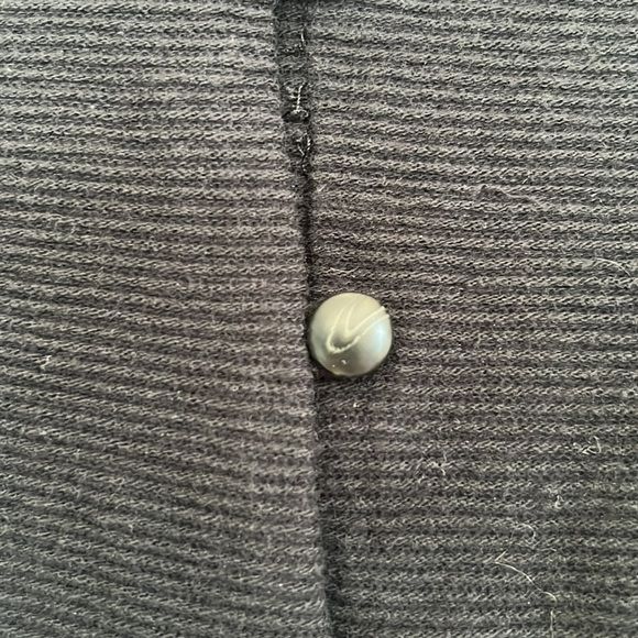 Madewell | Texture & Thread Black Tie-Front Tank Top with Buttons - Picture 5 of 7